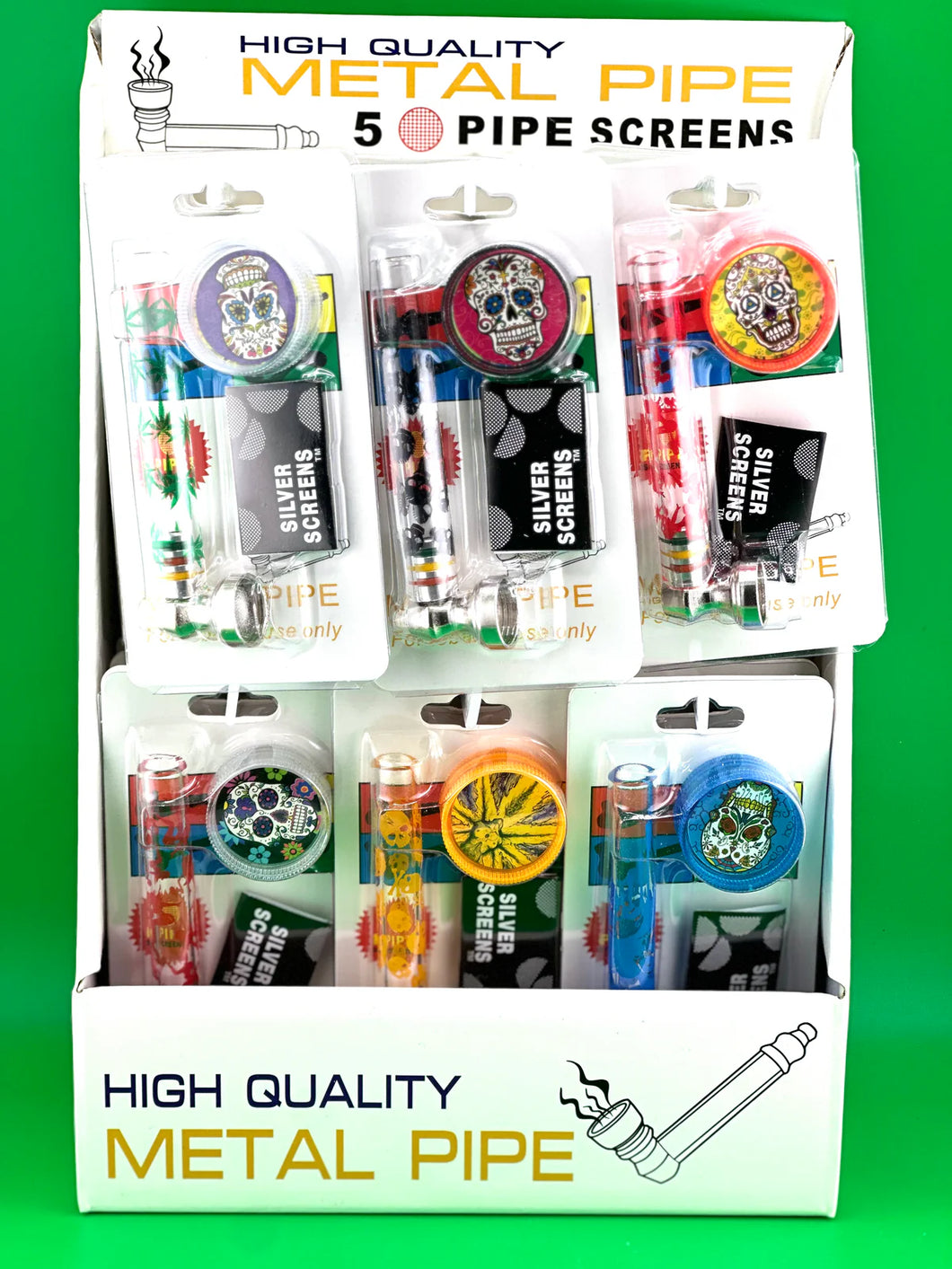 High Quality Metal Pipe With Screen & Grinder