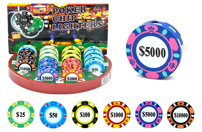 Clickit Torch Lighter Poker Chip